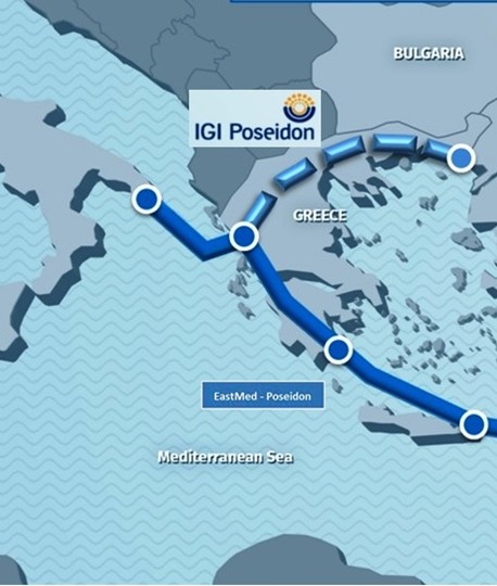 IGI Poseidon Gas pipe